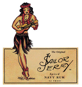Sailor Jerry Spiced Rum Hula Girl