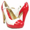 Red White Gold Rockabilly Maryjanes